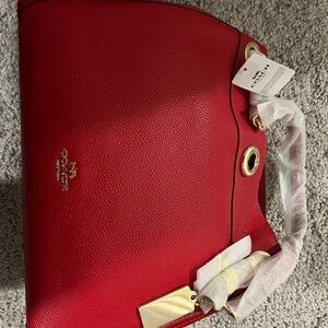 Coach Red Leather Women's Bag